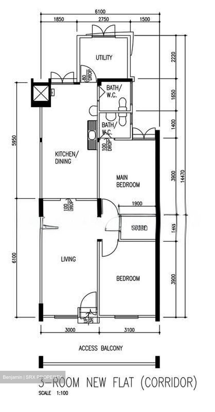 Blk 33 Bedok South Avenue 2 (Bedok), HDB 3 Rooms #596586421